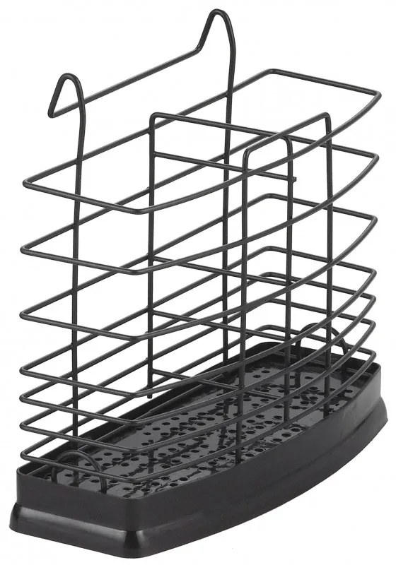 Uscător de tacâmuri Rosberg R53003B, 16.6x5.8x6.5 cm, negru