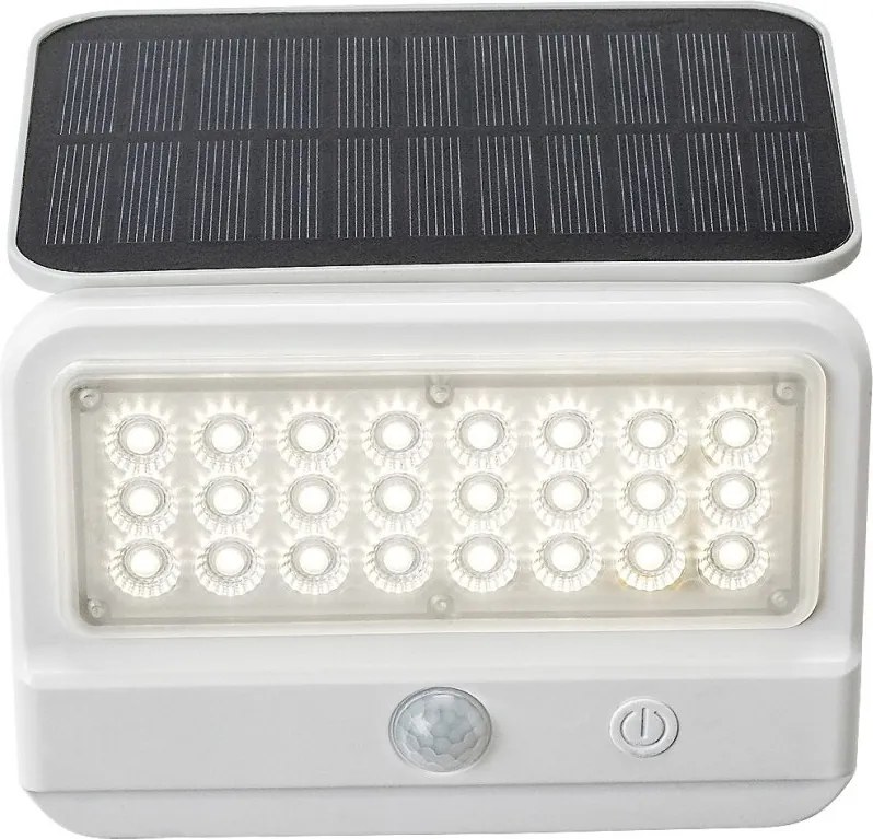 Lampa solara cu senzor de miscare Flaxton alb