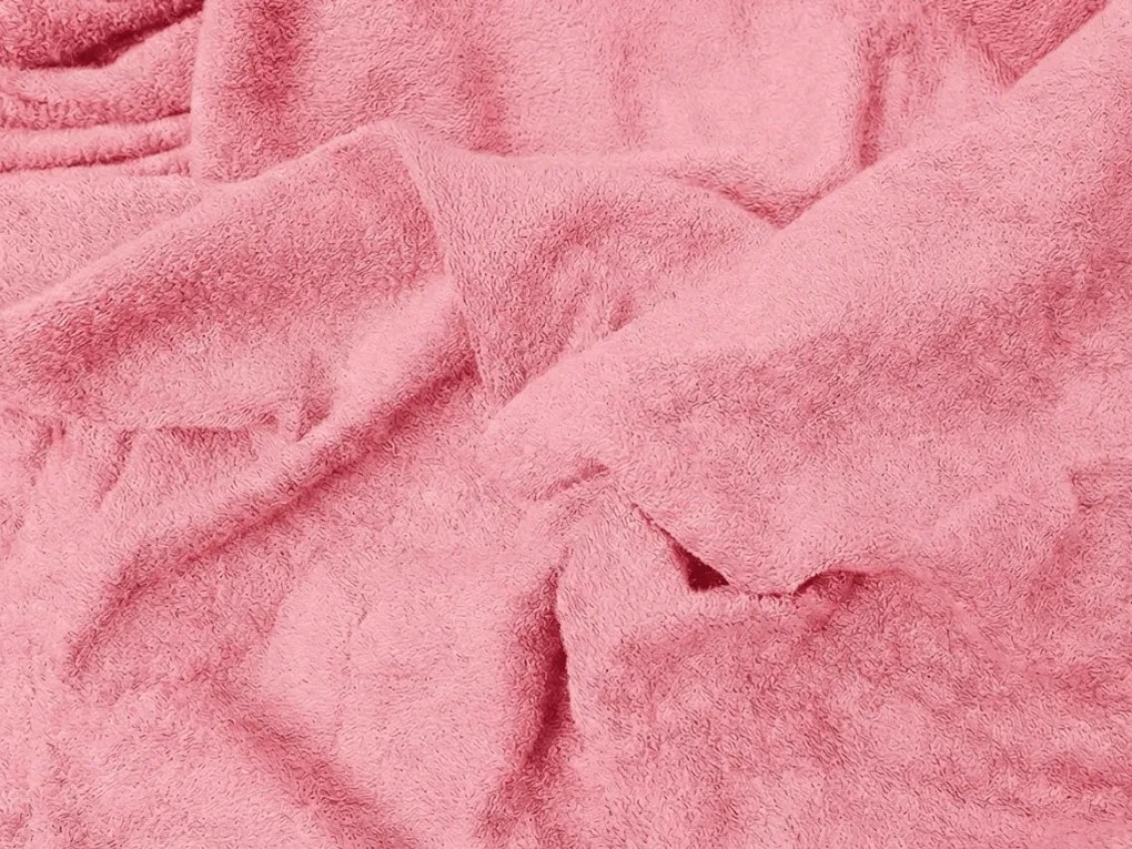 Cearsaf Frotir cu elastic EXCLUSIVE 180 x 200 cm roz