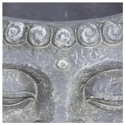 Ghiveci Cap Buddha H9 cm Gri