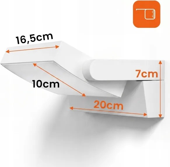 LED Stm aplică de perete pentru exterior LED/12/18/24W/230V 3000/4000/6500K IP54 alb
