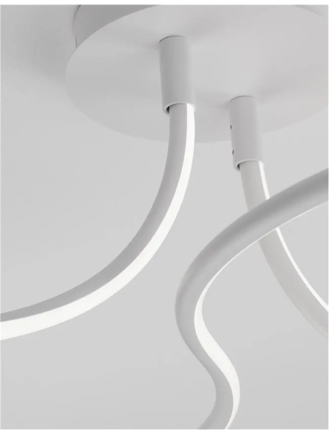 Lustra LED aplicata design modern FUNGO alba NVL-9357087