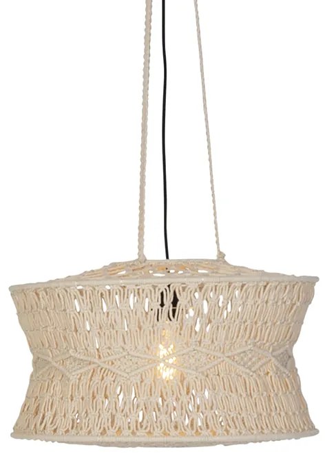 Lampă suspendată orientală macrame 50 cm - Leonard