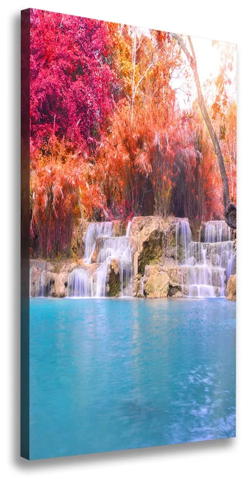 Tablou pe pânză Cascada din pădure