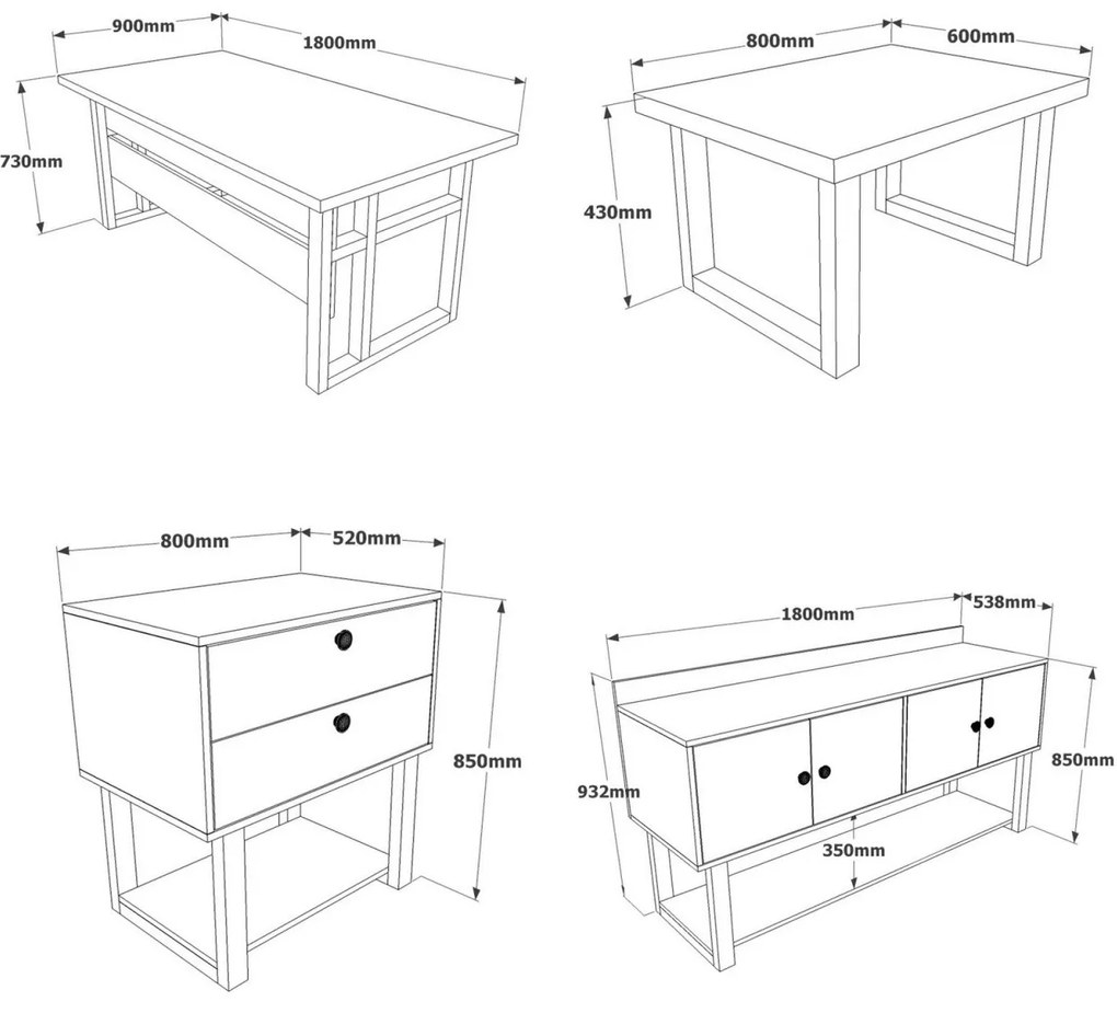 Set mobilier de birou MN11-BA