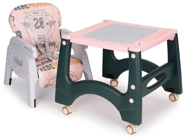 Scaun 2 în 1 + masă și scaun pentru copii