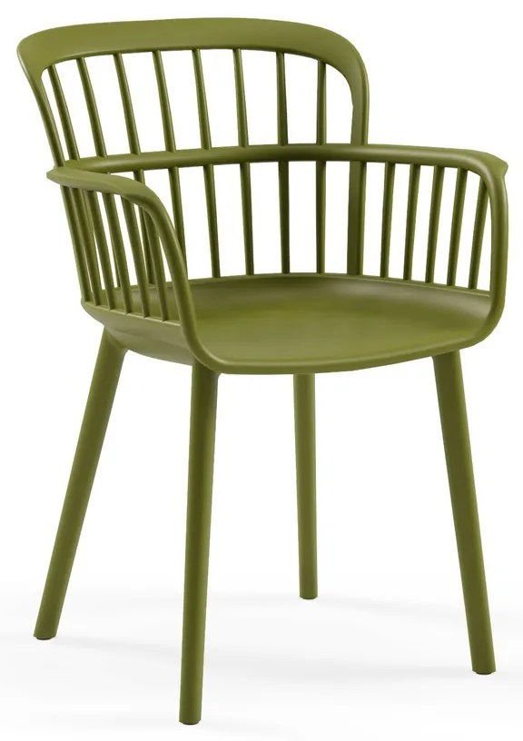 Set de scaune de sufragerie Eva Khaki, 2 buc.