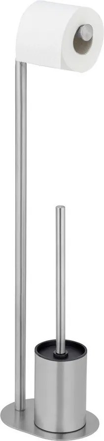 Suport pentru hârtie igienică argintiu mat din oțel inoxidabil Levante – Wenko