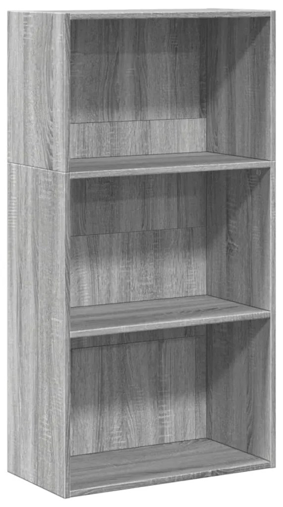 857904 vidaXL Bibliotecă, gri sonoma, 60x30x114 cm, lemn prelucrat