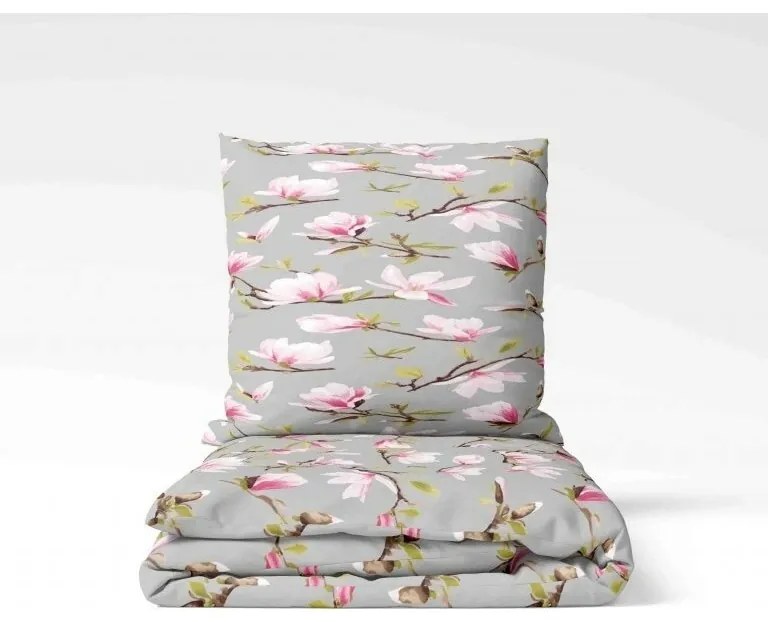 Lenjerie de pat din bumbac Magnolia, 140 x 200 cm, 70 x 90 cm