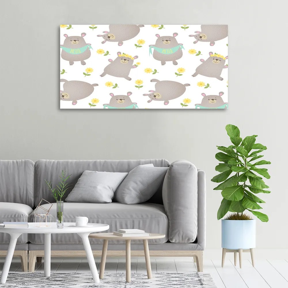 Imprimare tablou canvas Urşii ilustrare