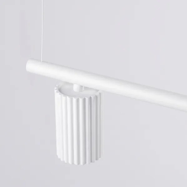 Sollux SL.2711 - Lustru suspendat pe cablu KARBON 4xGU10/10W/230V alb