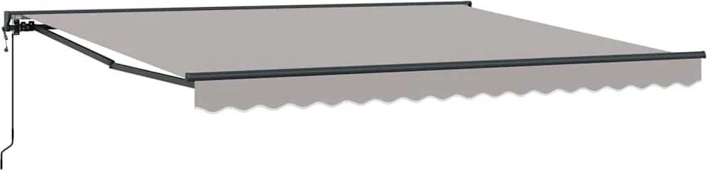 vidaXL Cadru de copertină Gri deschis 400 × 300 cm