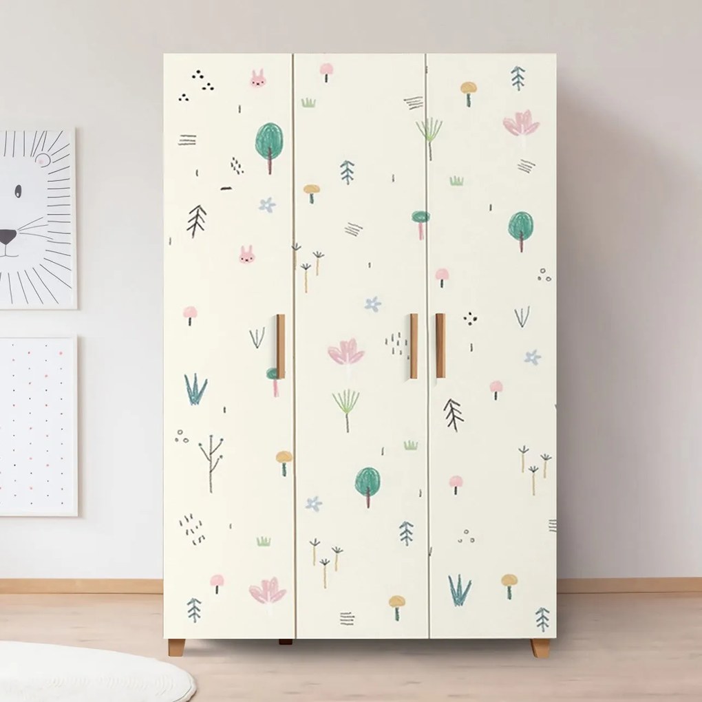 Dulap Leva Hedera Jungle Atlantic Pine alb