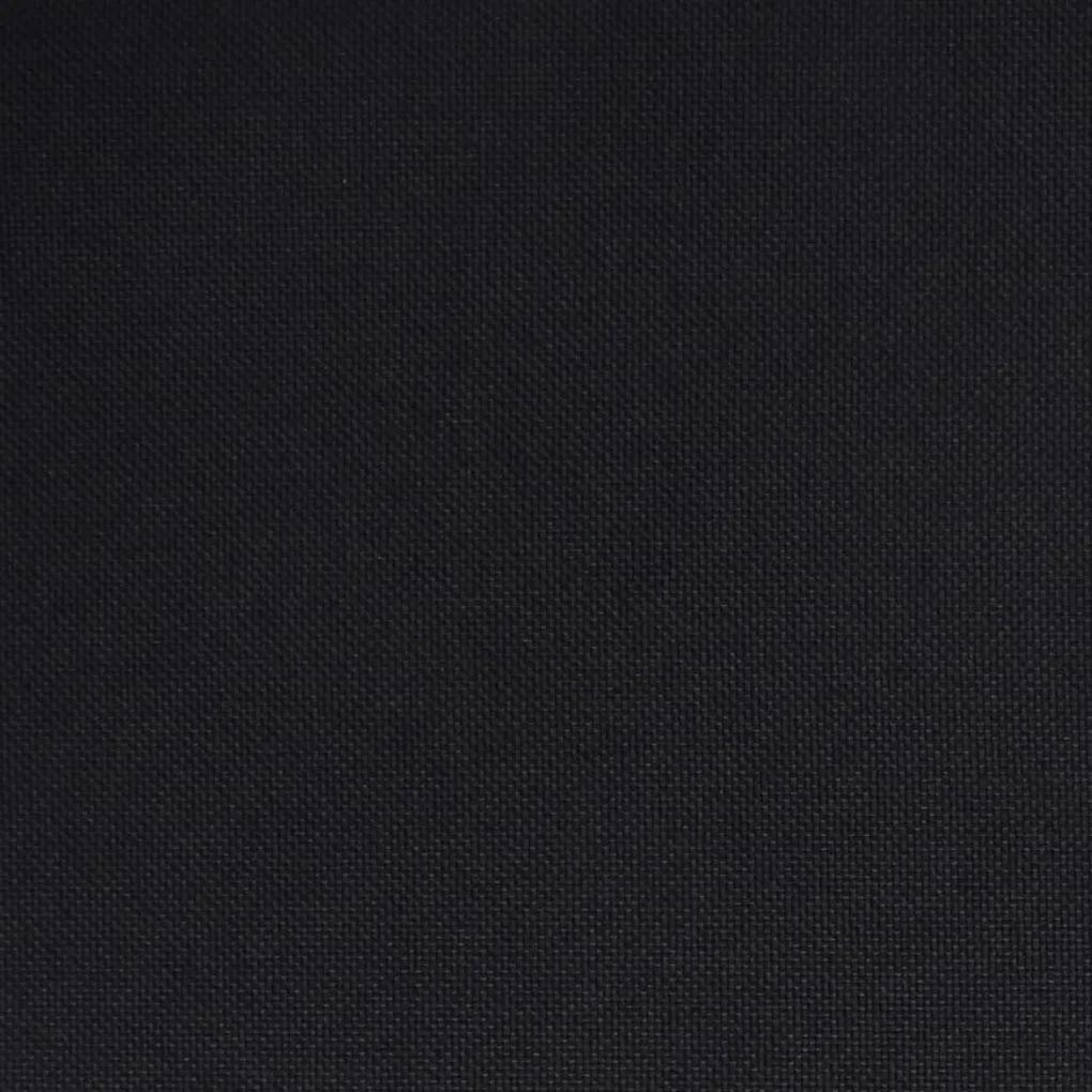 Scaune de bucatarie pivotante, 4 buc., negru, material textil 4, Negru