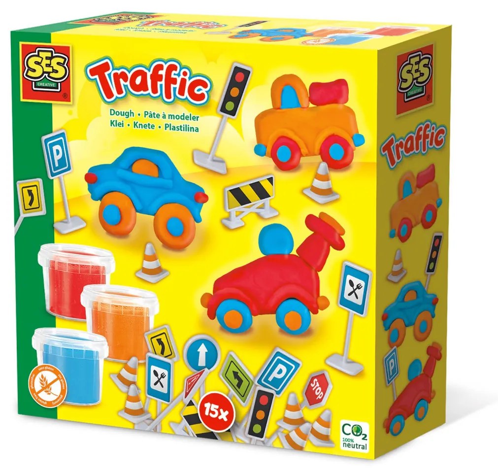Set creativ - Trafic din plastilina