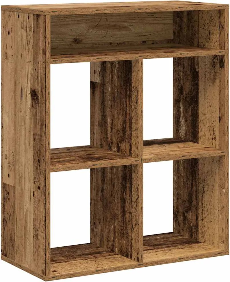 vidaXL Bibliotecă, lemn vechi, 66x31x80 cm, lemn prelucrat