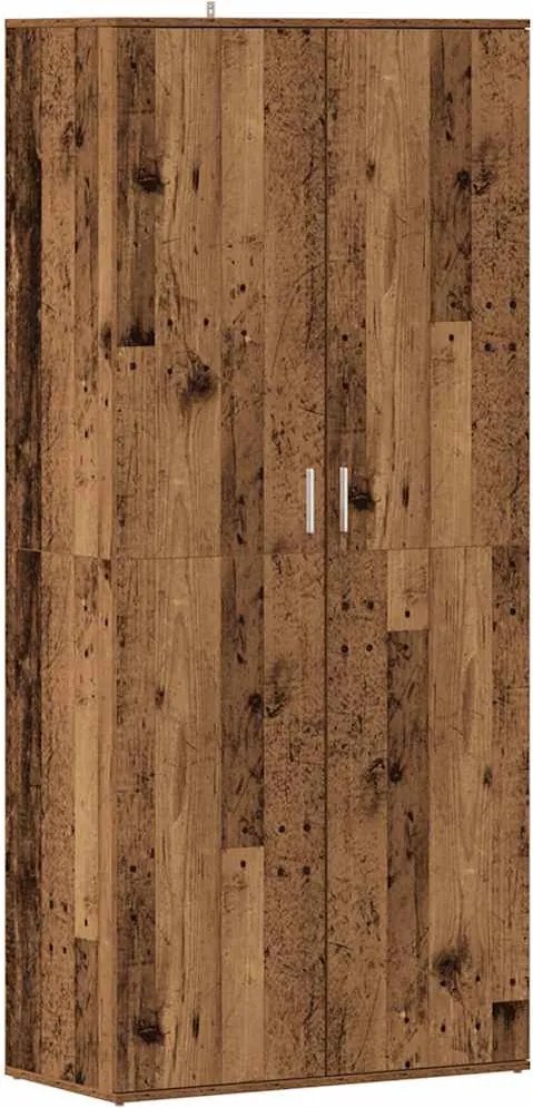 vidaXL Pantofar, Lemn vechi, 80x39x178 cm, PAL