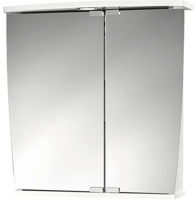 Dulap cu oglinda Jokey Numa, iluminare LED, 58x59,5 cm, alb, IP 20