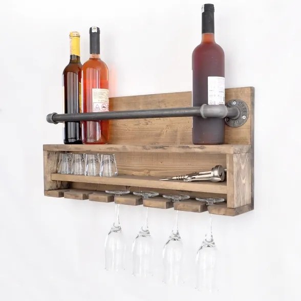 Raft de perete de bucătărie BORU 28x60 cm molid/pin