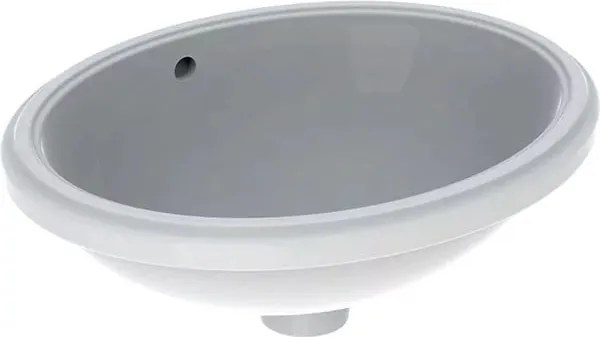 Lavoar sub blat Geberit Variform 48 cm fara orificiu baterie cu orificiu preaplin