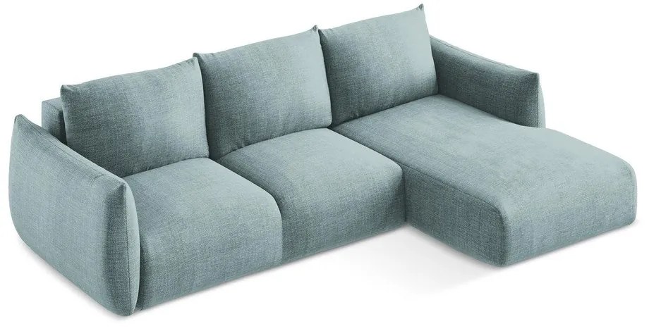 Colțar albastru extensibil (cu colț pe partea dreaptă/cu șezlong) Leila – Makamii