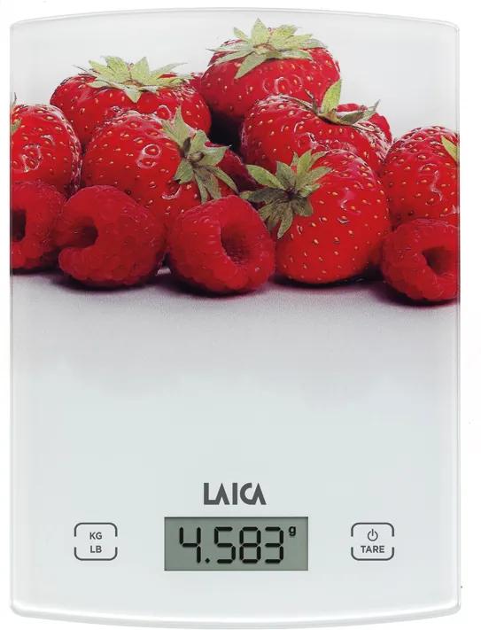 Cantar electronic de bucatarie Laica KS1029, 5 kg, display LCD, model zmeura