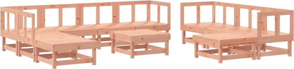 vidaXL Set mobilier de grădină, 11 piese, lemn masiv douglas