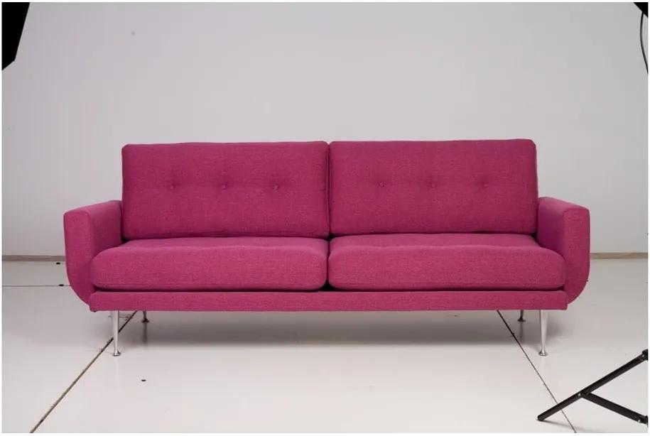 Canapea cu 3 locuri Softnord Fly, roz - violet