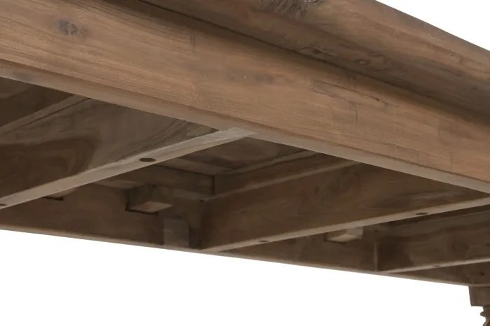 Masuta de cafea din lemn masiv reciclat, „Grand Loft”