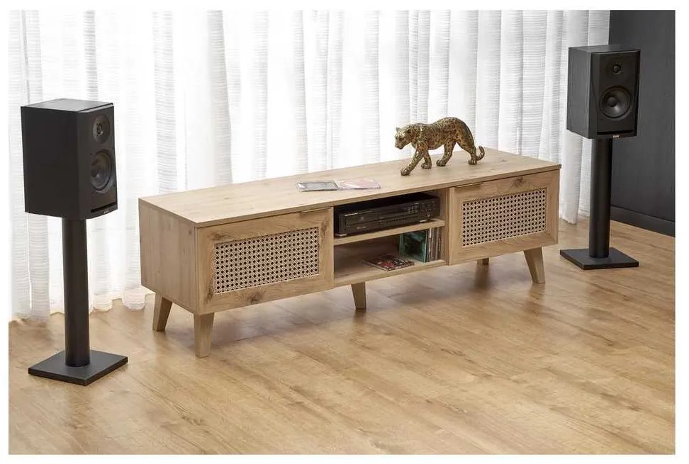 Comodă TV Rustico, stejar artisan