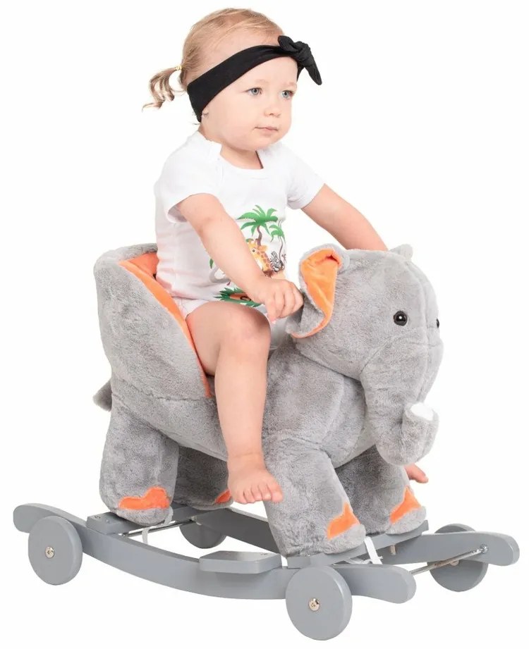 PlayTo Balansoar cu melodie și roți Elefant