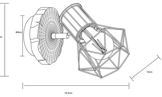 Globo 54017W-1 - Aplica de perete PRISKA 1xE27/60W/230V