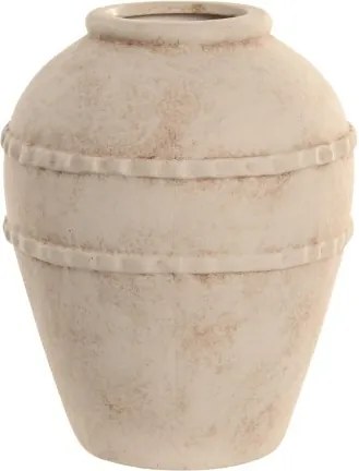 Vază decorativă, stil minimalist modern, culoare bej, din rășină, „Resin”