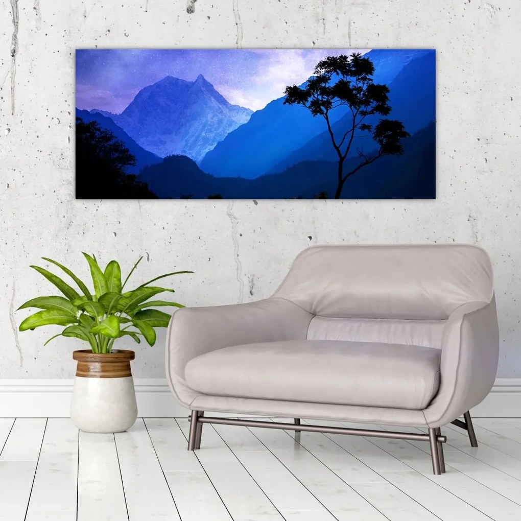 Tablou - Cerul de noapte din Nepal (120x50 cm)