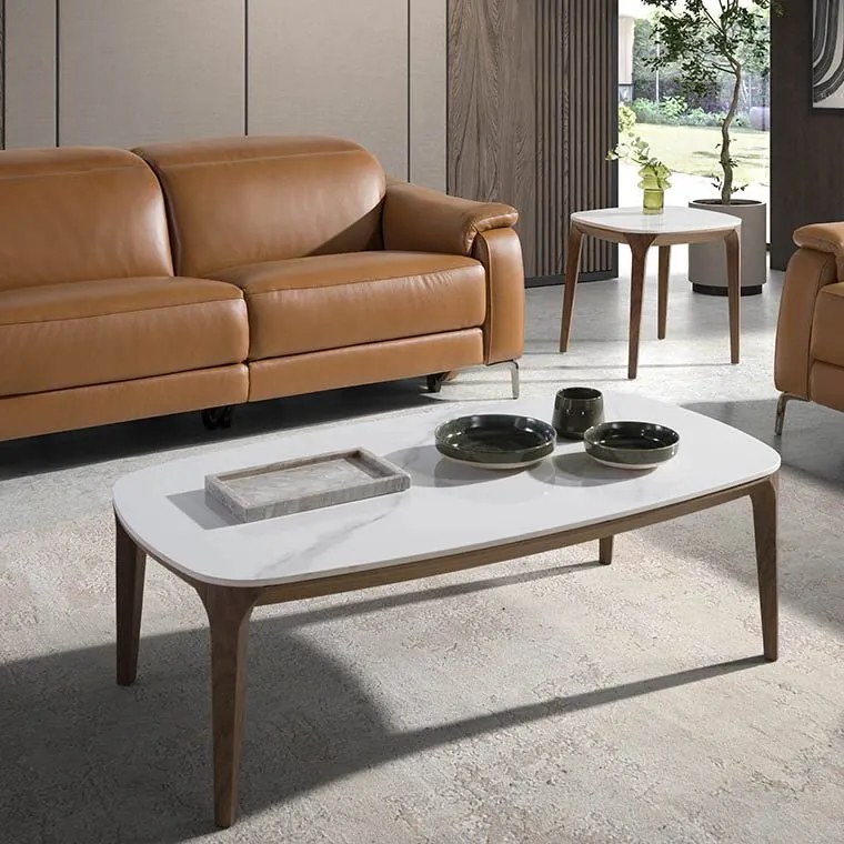 Masuta de cafea deosebita design LUX Walnut