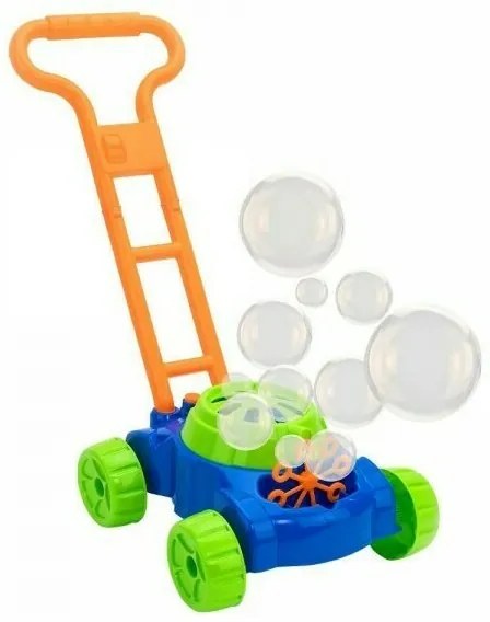 Globo - Masina de tuns iarba pentru copii cu dispozitiv baloane de sapun