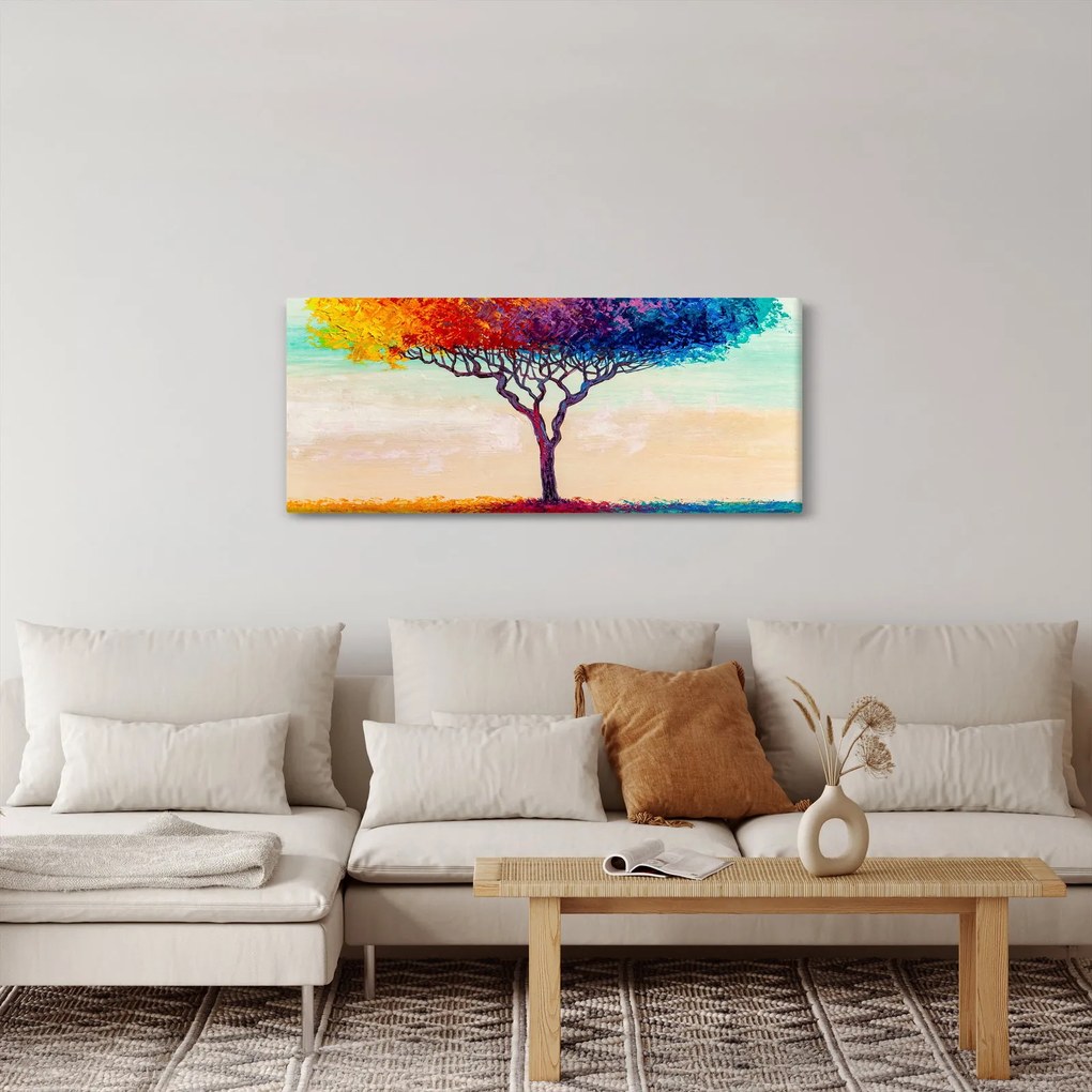 Tablou cu pom pictat (120x50 cm)
