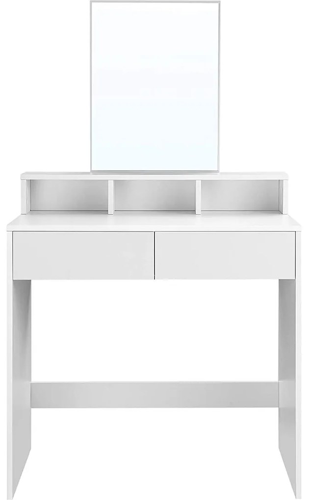 Măsuță de toaletă VANESA, 80x40x140cm, albă Jurhan