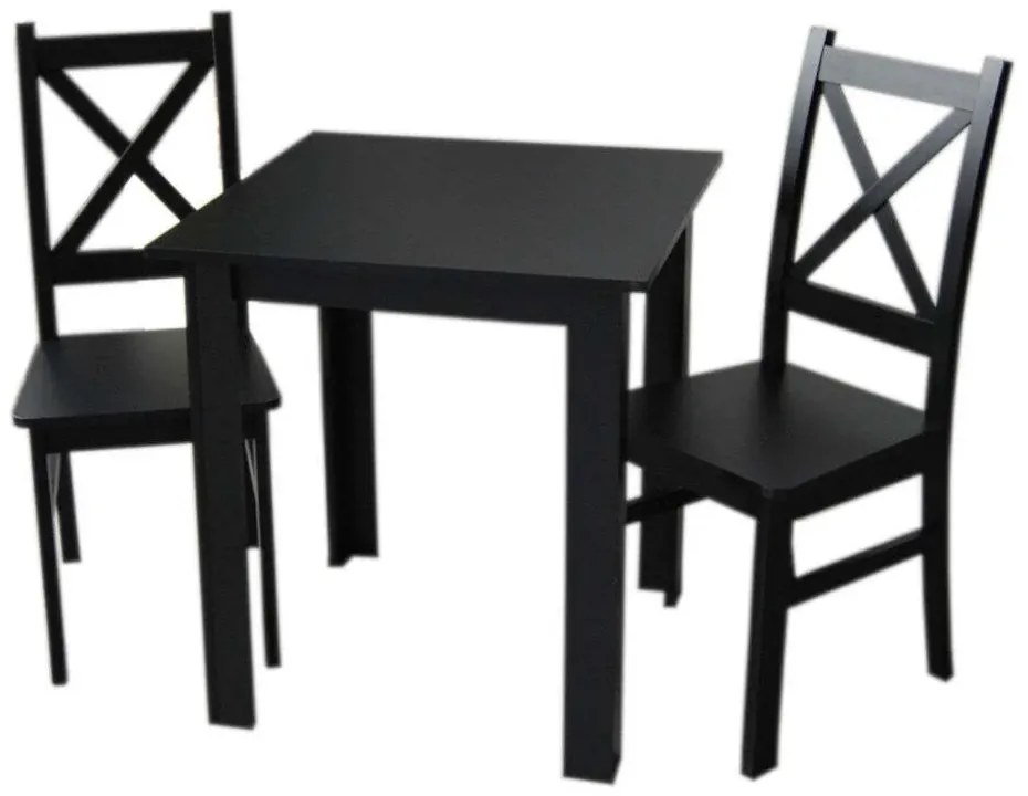 Set de luat masa 1 + 2 TIMMY II, negru