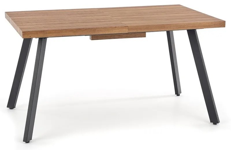 Masa de bucaterie Berlin 160 cm, miere de nuc / negru