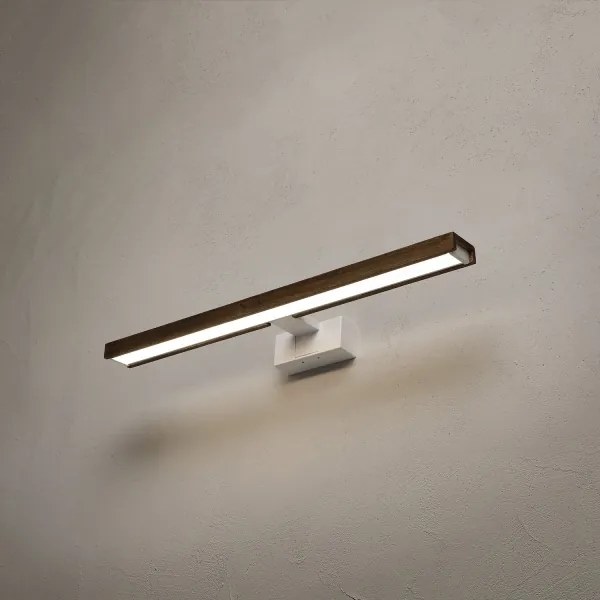 Brilagi-LED Iluminare pentru oglindă de baie WOODY MIRROR 3în1 LED/12W/230V 60 cm IP44 alb/stejar