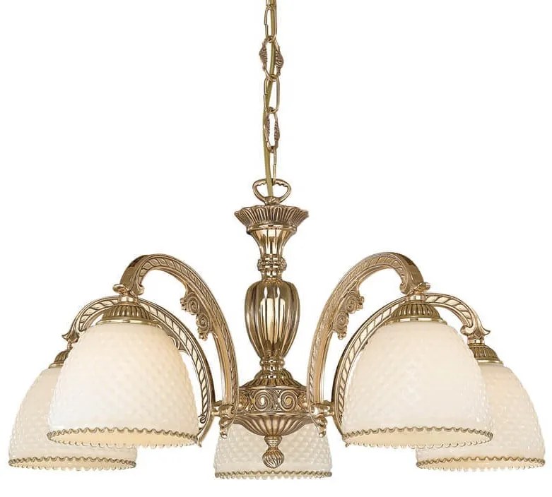 Candelabru din alama 5 brate design italian 7105
