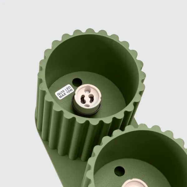 Sollux SL.1795 - Spot AURA 2xGU10/10W/230V verde