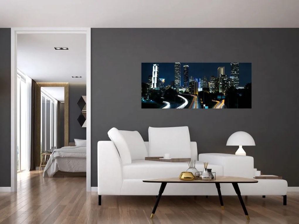 Tabloul metropolei nocturne (120x50 cm)