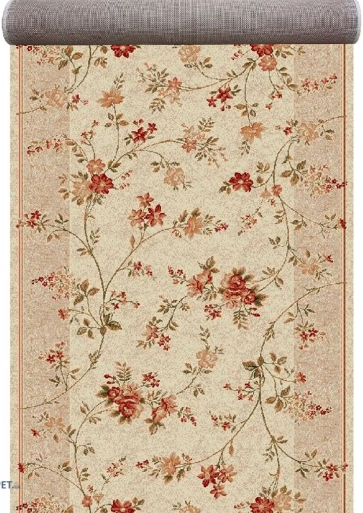 Model floral, Traversa Latime 60 cm, Crem