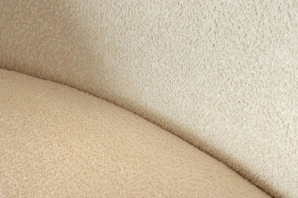 Canapea semicirculara, Tesatura Boucle, Bej, ATELIER 230cm, A-46546 VC