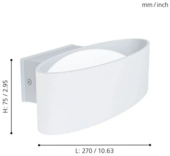 Eglo 98709 - Aplică perete exterior LED CHINOA LED/10W/230V IP44