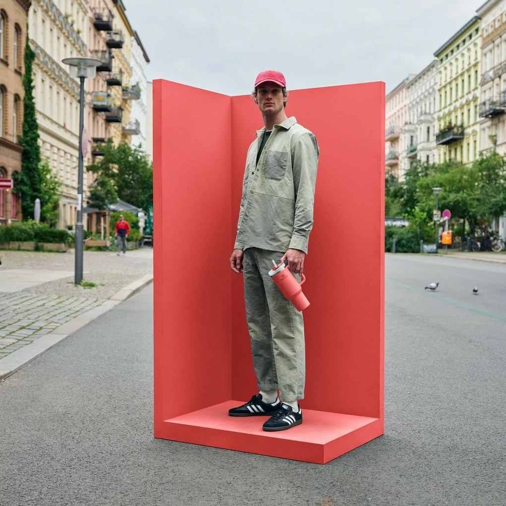 Cana termică Stanley Quencher H2.O FlowStateTumbler 1180 ml Hot Coral