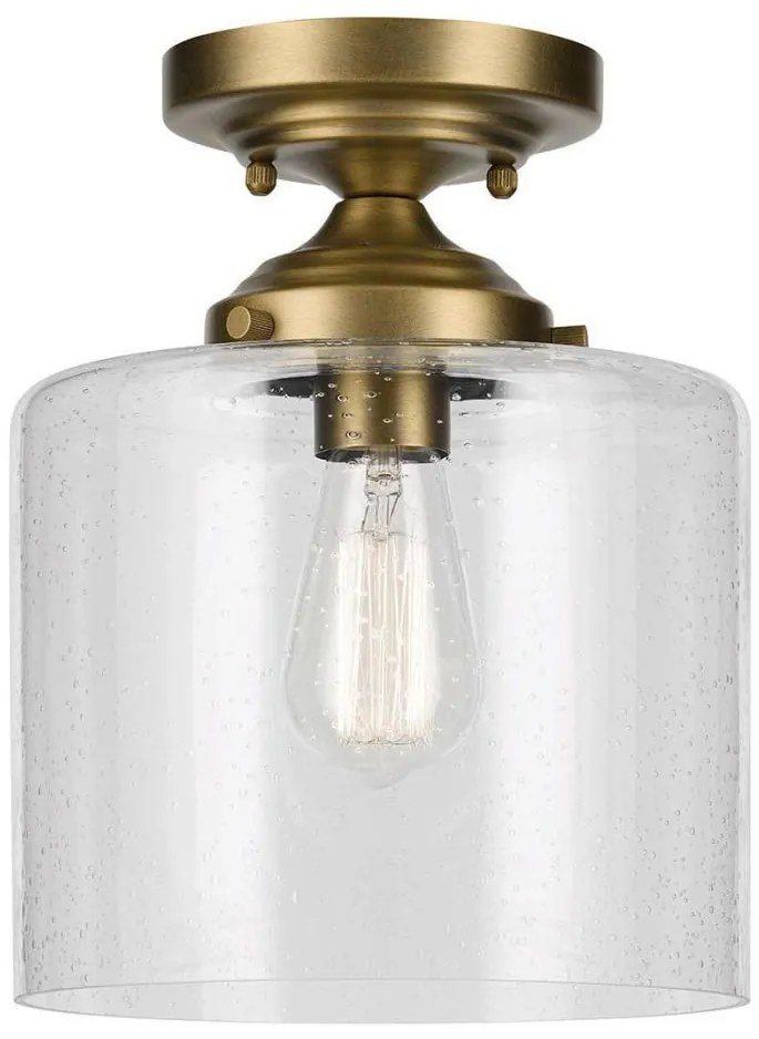 Plafonieră Kichler KL-WINSLOW-SF-NBR WINSLOW 1xE27/60W/230V d. 21,6 cm alamă